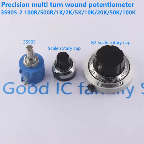 3590S Series Resistance 1K 2K 5K 10K 20K 50K 100K Ohm Potentiometer Adjustable Resistor 3590 102 202