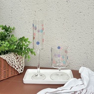 Goblet Goblet Goblet Wine Glass Wine Glass Champagne Cocktail Glass Original ins Color Dot Designer 