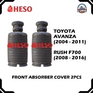 2PCS FRONT ABSORBER COVER HESO TOYOTA AVANZA (2004 - 2011) RUSH F700 (2008 - 2016)
