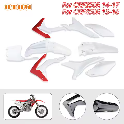 OTOM CRF Full Plastic Fairing Set Body Kits For HONDA CRF250R 14-17 CRF450R 13-16 Fender Mudguard Pi