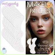 MOILYGOODSG 12 Pcs Glitter Freckles Face Tattoo, Sparkle Waterproof Face Makeup Patches,  Glitter Fr