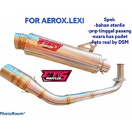 Knalpot Cts Kompetisi Aerox Lexi Pnp Leher Bending Non Sambung