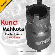KUNCI MAHKOTA TIPE B 26 - 30 MM KUNCI MUR KOPLING TREKER KOPLING GANDA MOTOR HONDA YAMAHA DOUBLE CRO