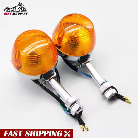 2pcs Rear Motorcycle Turn Signal Lights Blinkers Indicators for Honda XL100 C70 CT70 CT90 CB350 CM40