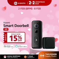 Xiaomi Smart Doorbell 3S | 2K Resolution | Weatherproof | Smart Wireless WiFi Video Doorbell Camera 