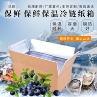 ✅TenShi.MY✅Customized folding aluminum foil insulation carton cold food insulation box 定做折叠铝箔保温纸箱 冷链