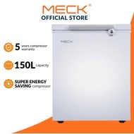 MECK Chest Freezer 150L Single Door / Peti Sejuk Beku