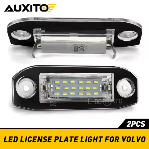 2Pcs Error Free Car LED Number License Plate Lights For Volvo XC70 XC60 XC90 S60 II V70 S80 C30 C70 