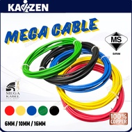 [METER] MEGA KABEL Insulated PVC Cable (SIRIM) 100% Pure Copper (6mm/10mm/16mm)