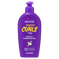 Aussie, Miracle Curls, Leave-In Detangling Milk with Coconut Oil, For Type 3A-4A, 6.7 fl oz (200 ml)