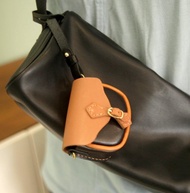 AirPodsPro蘋果耳機保護套 頭層牛皮耳機包 包掛款 掛繩款耳機殼