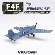 1: 72 World War II US Navy F4F Wildcat Carrier Fighter Finished Alloy Airplane Model Military Collec