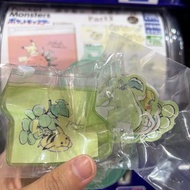 日本 皮卡丘 [零錢袋+貼紙8張]綠色 水果  扭蛋 寶可夢