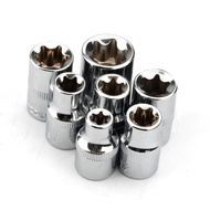 【HOT】7pcs 3/8 inch Star  for Torx Socket E Type E8 E10 E11 E12 E14 E16 E18 E20 Hand Tool