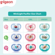 Pigeon Minilight Pacifier Baby Size S M L - Pigeon Mini Light Pacifier Baby Pacifier 0-12m - Bulk Baby Pacifier