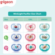 Pigeon Minilight Pacifier Baby Size SML - Pigeon Mini Light Baby Pacifier Pacifier 0-12m - Bulk Baby