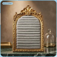 [mojotorw7] Arched Jewelry Display Frame Freestanding Velvet 5x7 Inch Gold Black