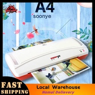 Original SOONYE Laminator Thermal Office Hot and Cold Laminator Machine for A4 Document Photo Bliste