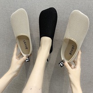 Women's mesh loafers, comfortable flat pump shoes for women