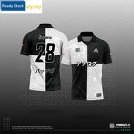 Jersey Viral OOTD 2023 TIKTOK Murah Berkolar Baju Lelaki Retro Collar Flame Japanese/Kanak-kanak Lelaki Jersey 2023 Baju Retro Lelaki Jersy Polo Shirt Top Unisex 23 LEO MESSI