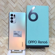 Oppo Reno 6 8/128 GB Handphone second fullset original bergaransi