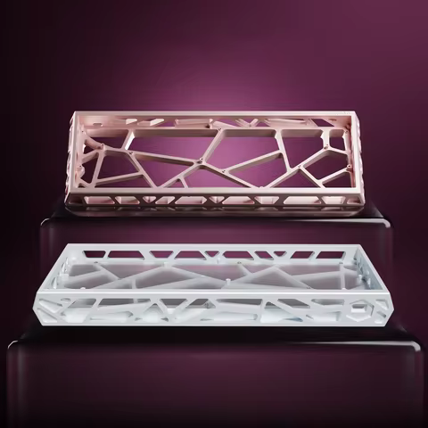 Sikakeyb FORT60 Sakura Limited Edition GH60 Hollow Aluminum Keyboard Case 60% Gaming Keyboard Shell