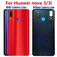 For Huawei Nova 3i Battery Cover Back Glass Rear Battery Cover Door Housing For Huawei Nova 3 Batter