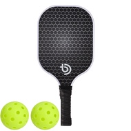 Carbon Fiber Pickleball Racket Honeycomb Panel Outdoor Sports Carbon Pickleball Paddle Set of 1 Rack