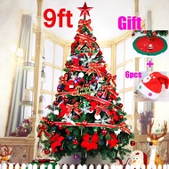 9ft Christmas tree package 2.7 m red and gold luxury encryption luminous outdoor large Christmas tre