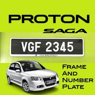 1 Pc Proton Saga BLM Rangka Plat Dan Nombor Plat (Standard JPJ Size) / Proton Saga BLM Frame And Num
