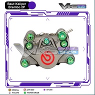 Brembo 2P Titanium Caliper Bolts – GR5 Titanium Caliper Bolts