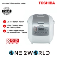 TOSHIBA 1.0L/1.8L MICOM RICE COOKER, RC-10NMFEIS / RC-18NMFEIS , White