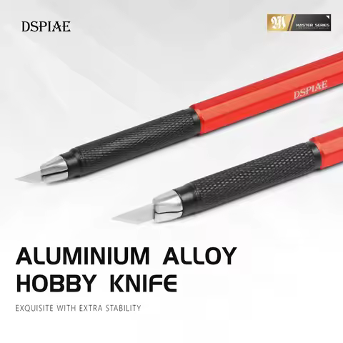 DSPIAE AT-DK Aluminum Alloy Broad / Narrow Blade Hobby Knife Model Mold Parts Cutting Tools For Mode