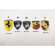 Ferrari metal emblem, Porsche emblem, Lamborghini emblem, modified emblem