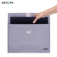 ARZOPA 16.1"/14.0"/17.3" Portable Monitor Sleeve Bag, PU Leather Case for Travel Monitor Laptop, Gre