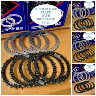 NLK LC135 4S 5S Y15ZR CLUTCH PLATE Super Black IRON KEVLAR BESI RS150 RSX150 Y125Z