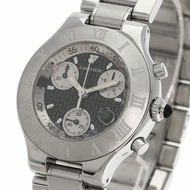 卡地亞 W101072T2 Chronoscuff 21 手錶 不鏽鋼 SS 男 CARTIER
