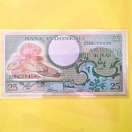 Uang 25 rupiah Seri Bunga emisi 1959 UNC