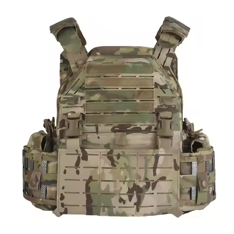POSEIDON DEFENSE LG4 Vest Molle System Plate Carrier Come With Two Side Magazine Radio Storage Pouch
