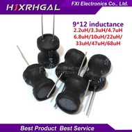 10pcs Unshielded Wirewound DIP power Inductor 0912 (9*12mm) 2.2uH 3.3uH 4.7uH 6.8uH 10uH 22uH 33uH 4