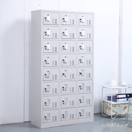 Shoe Locker Employee with 24 Doors w & Data Layered Factory Workshop Dust File Cabinet Roller Locker