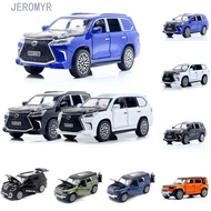 JEROMY5R Simulated Alloy Off-road Vehicle, 4 Doors Can Open 1/36 Lexus Lx570 Car Figurines Miniature