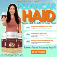 HERBALUBNA CYCLORA - Obat Herbal Pelancar Haid BPOM | Atasi Telat Datang Bulan & Nyeri Menstruasi