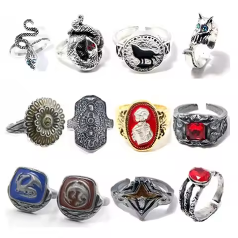 Dark Souls Adjustable Rings for Men Vintage Havel's Demon's Scar Chloranthy Serpent Leo Darkmoon Rin
