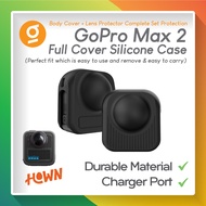 HOWN Body Case for GoPro MAX 2 Silicone Casing (Camera Protector & Lens Protector for GO PRO MAX2 ii