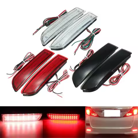 2X Car Led Tail Light Parking Brake Rear Bumper Reflector Lamp For Toyota Avensis/Alphard Mki/Rav4 L