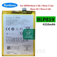 แบตเตอรี่ BLP819 แท้สำหรับ OPPO Reno 5 4G / Reno5 Lite / Reno 5Z / Reno 6 4G Reno5 Z/ blp819 ความจุแ