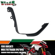 For DUCATI Multistrada V4 V4S Pikes Peak / Rally / RS 2021 - 2024 Carbon Fiber Oil Pipe Brake Line C