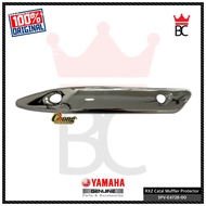 RXZ Catalyzer Muffler Protector Chrome /Cover Ekzos/Exhaust Cover (Bawah) 5PV-E4728-00 Original HLY