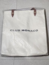 Club Monaco品牌皮革帆布包 托特包